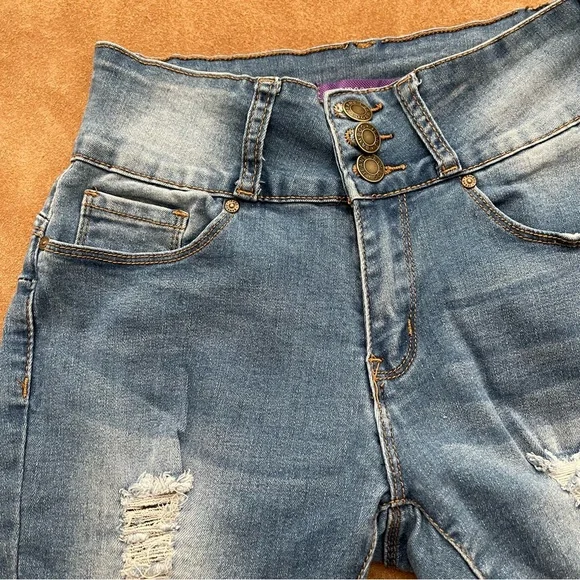 BAMBOO High Rise Stretch Skinny Jeans Size 5 - Picture 8 of 16